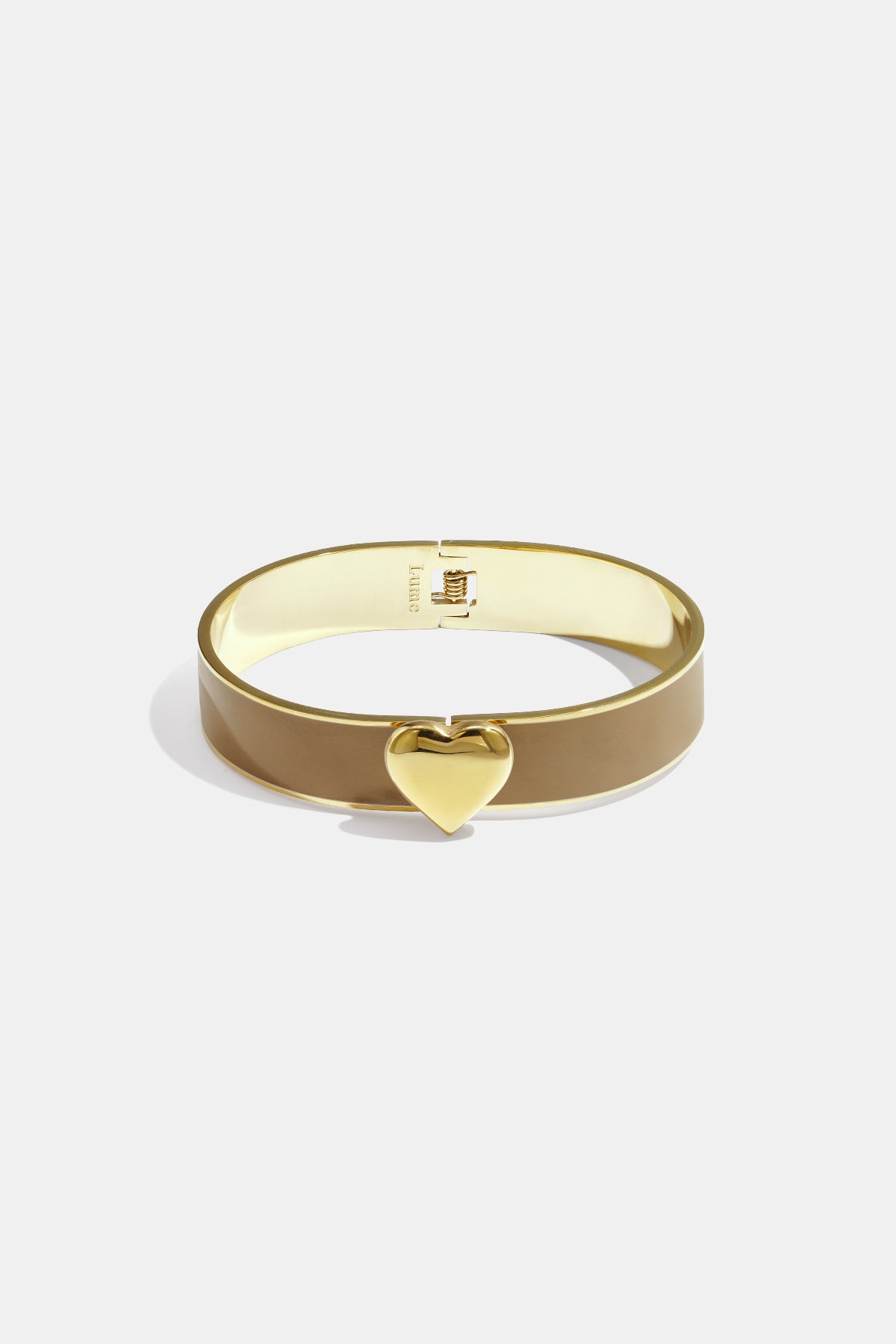 Heart Band armband 1,3 cm met hart Groen – NOLAH