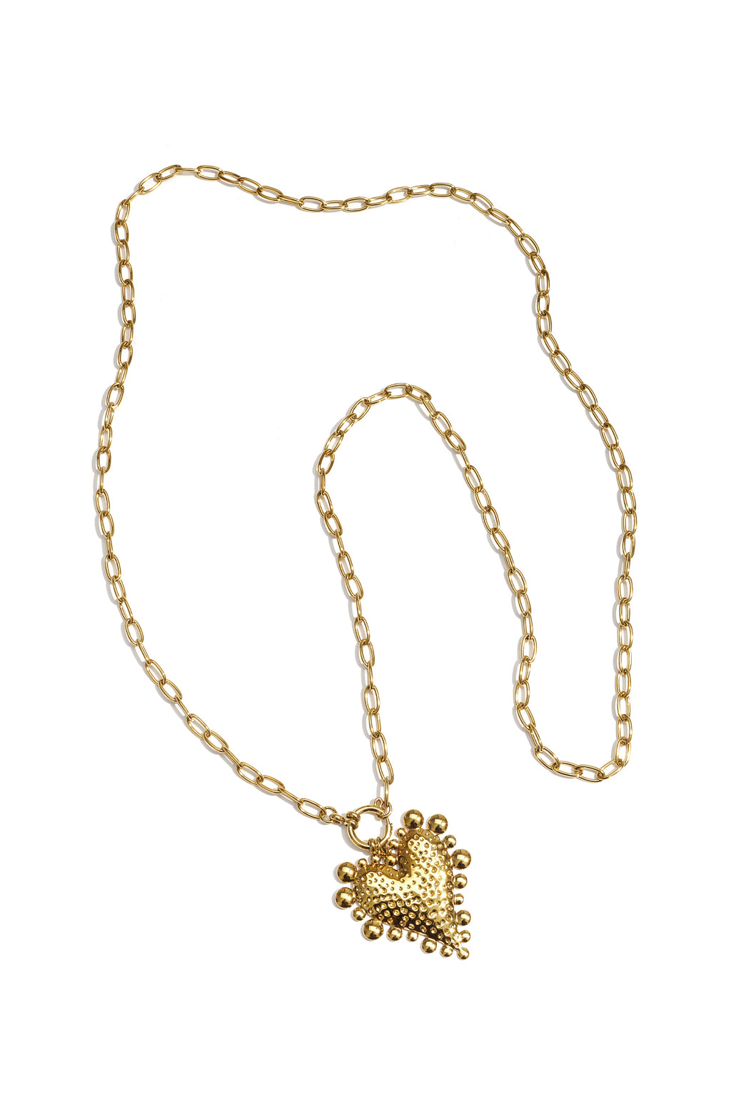 Chunky Heart lange ketting met grote hart hanger – NOLAH