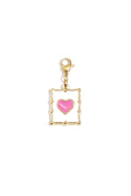 Heart Charm hart bedel emaille roze goud – NOLAH