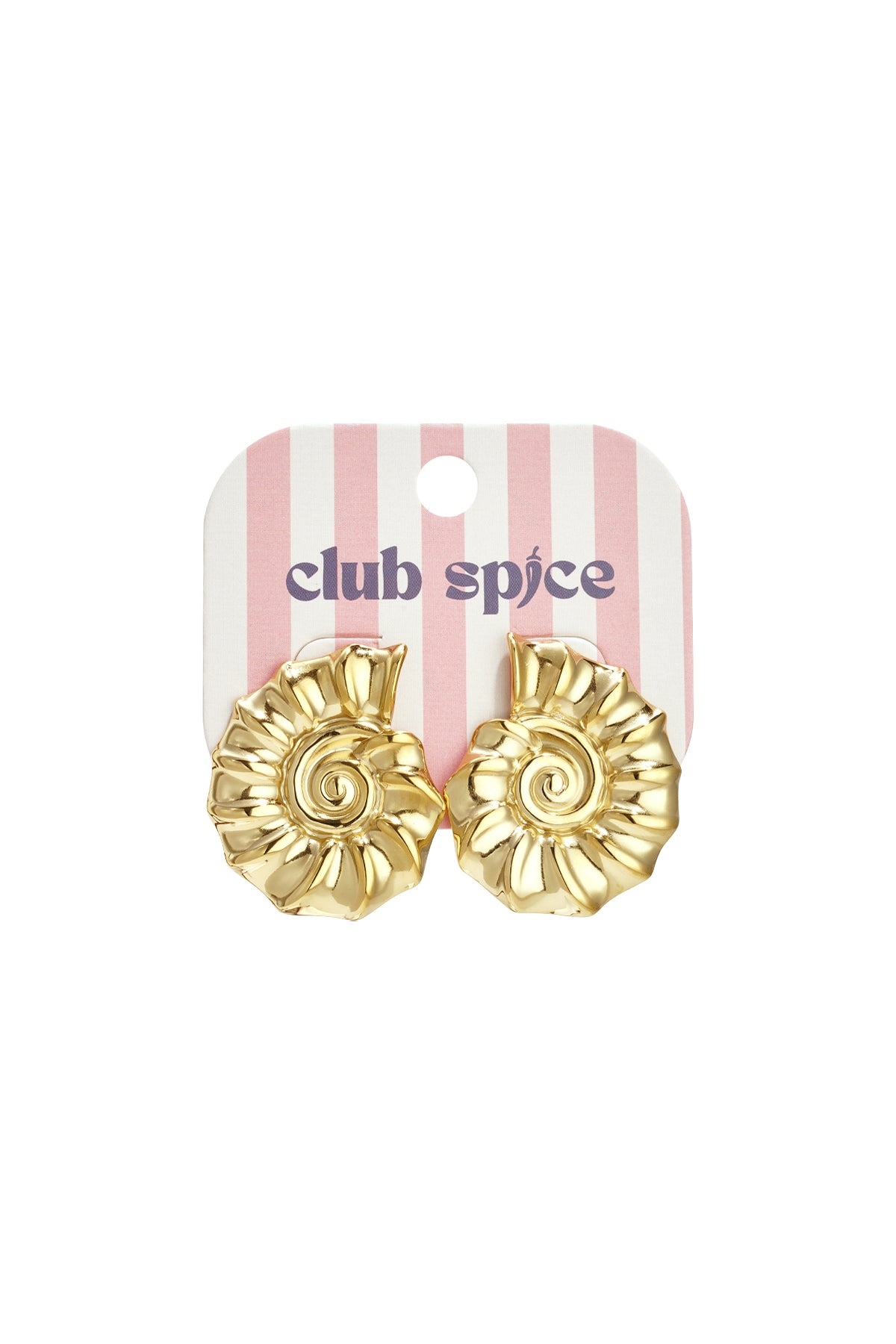 Conch Drops spiraalschelp oorbellen kleur – NOLAH