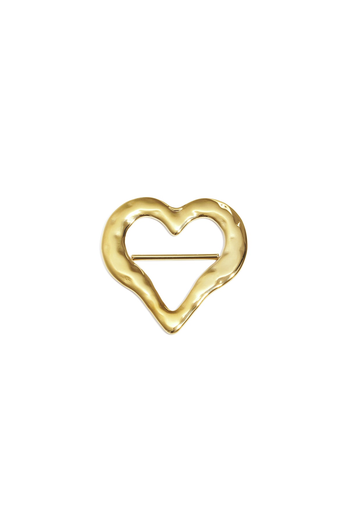 Silk Heart Clip sjaalclip met hart goud – NOLAH