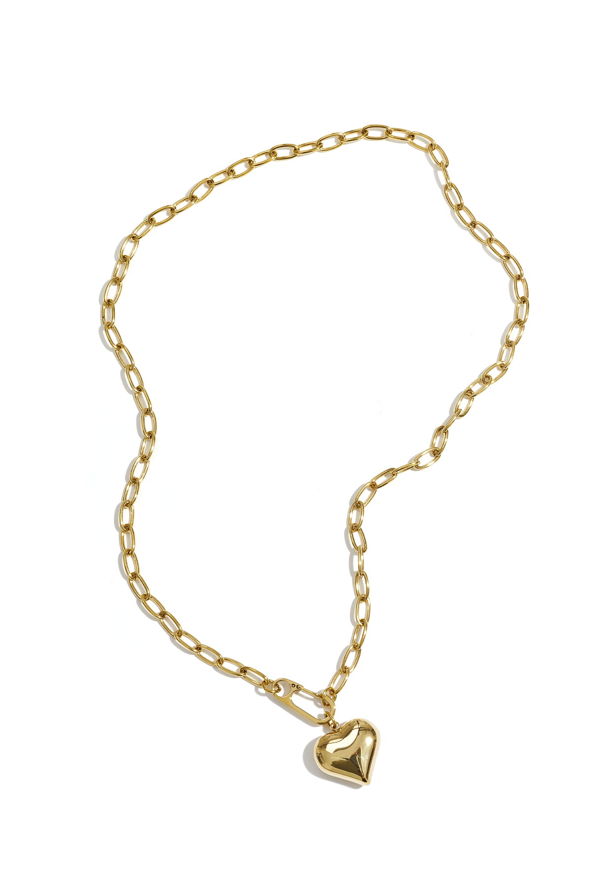 Front Heart ketting hart met frontsluiting Goudkleur – NOLAH