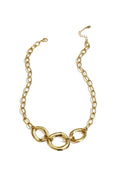 Globe Chain ketting met ronde statement stukken Goudkleur – NOLAH