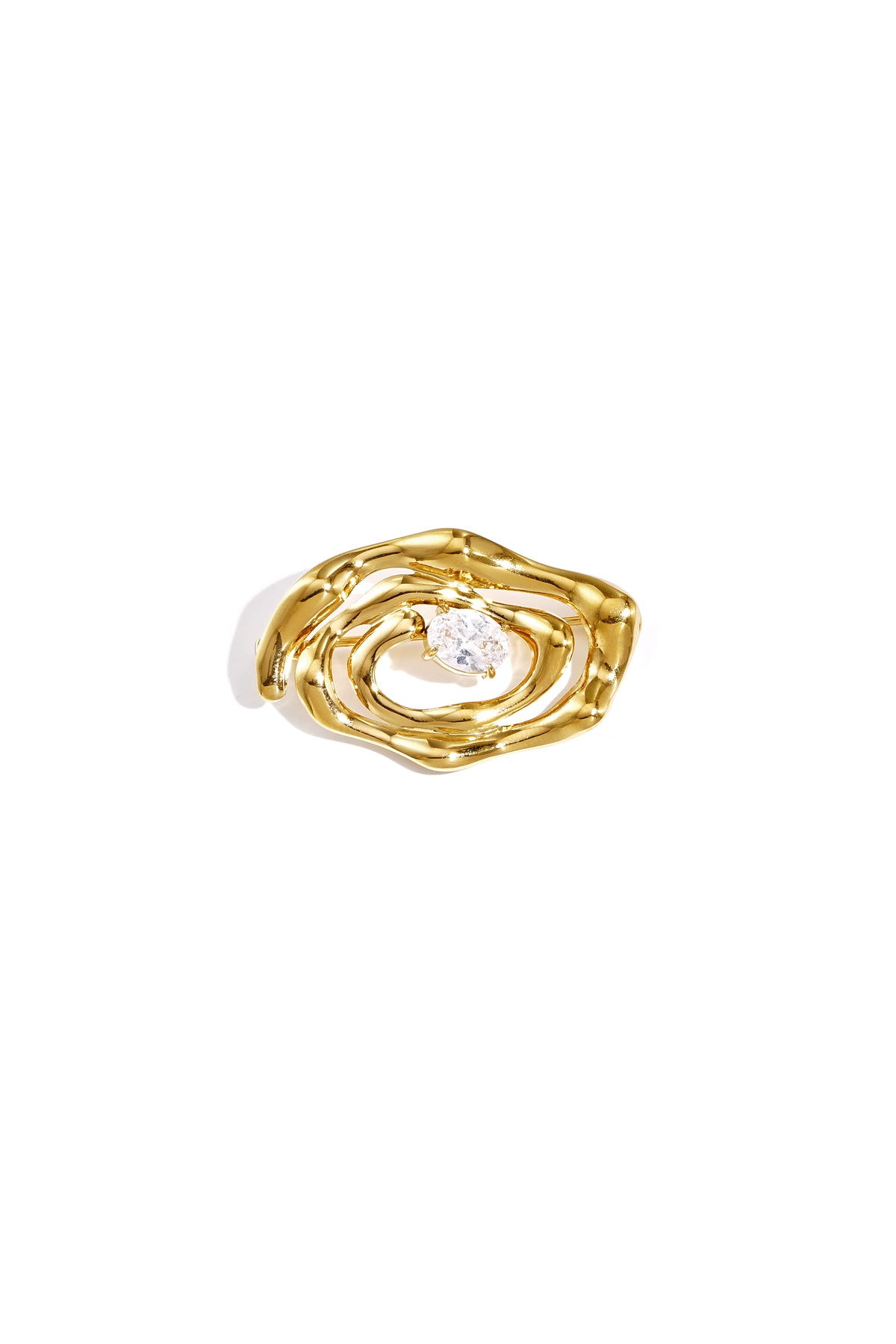 Hypno Pin broche hypnose vorm met steentje – NOLAH
