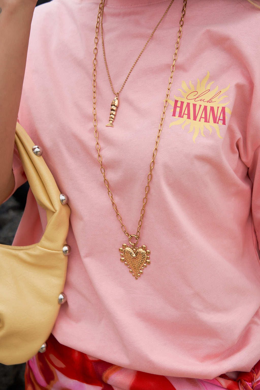 Chunky Heart lange ketting met grote hart hanger – NOLAH