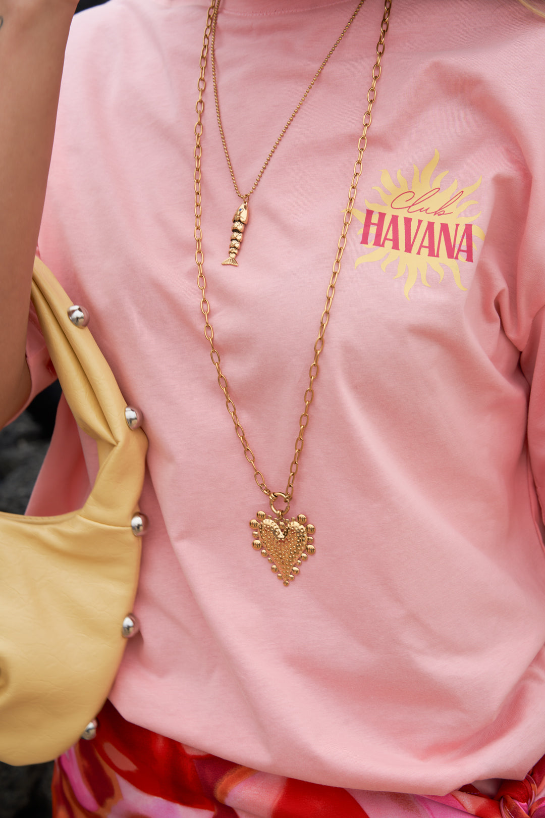 Chunky Heart lange ketting met grote hart hanger – NOLAH