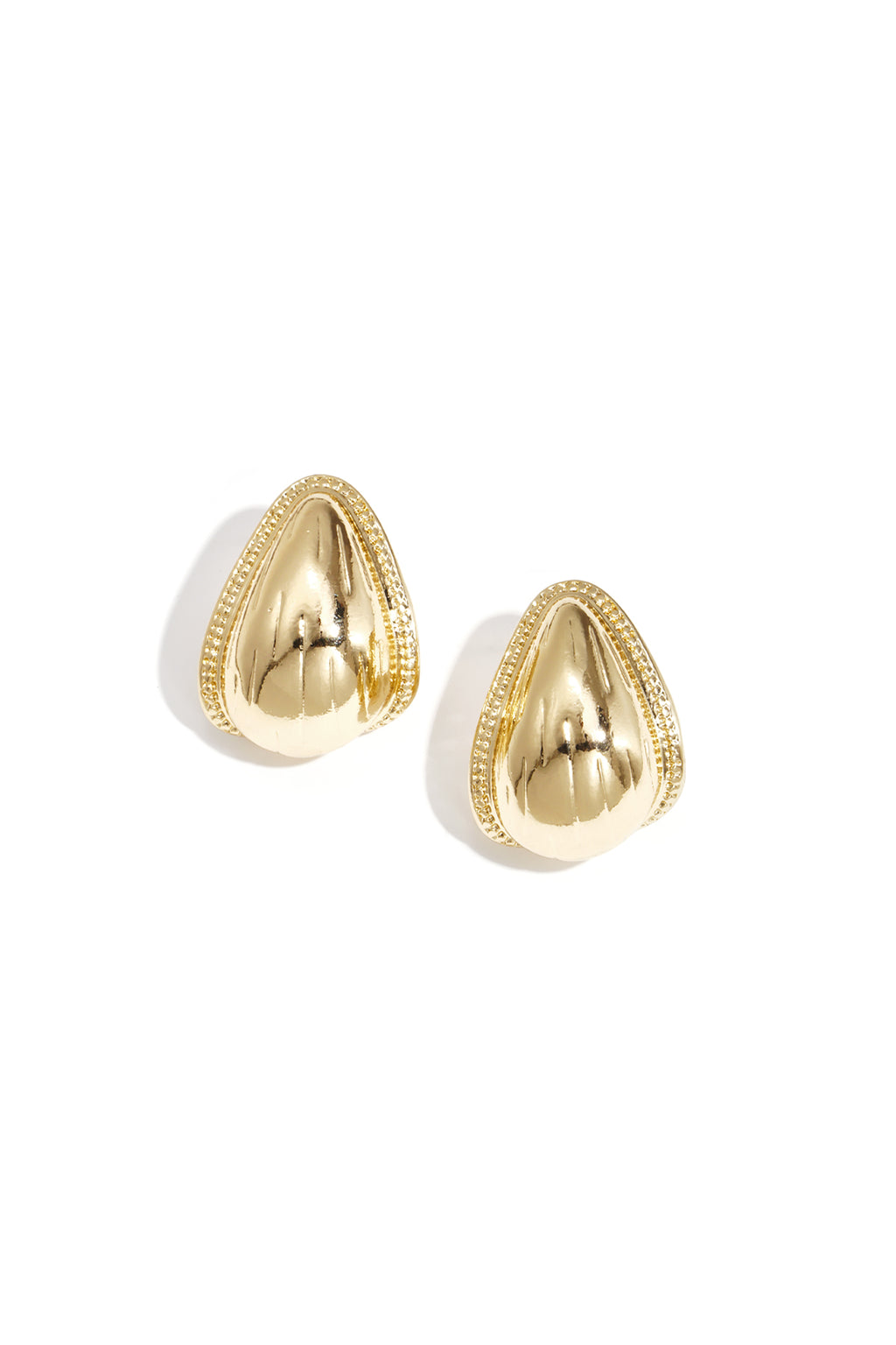 Retro Drop druppel oorbellen goudkleur acryl – NOLAH