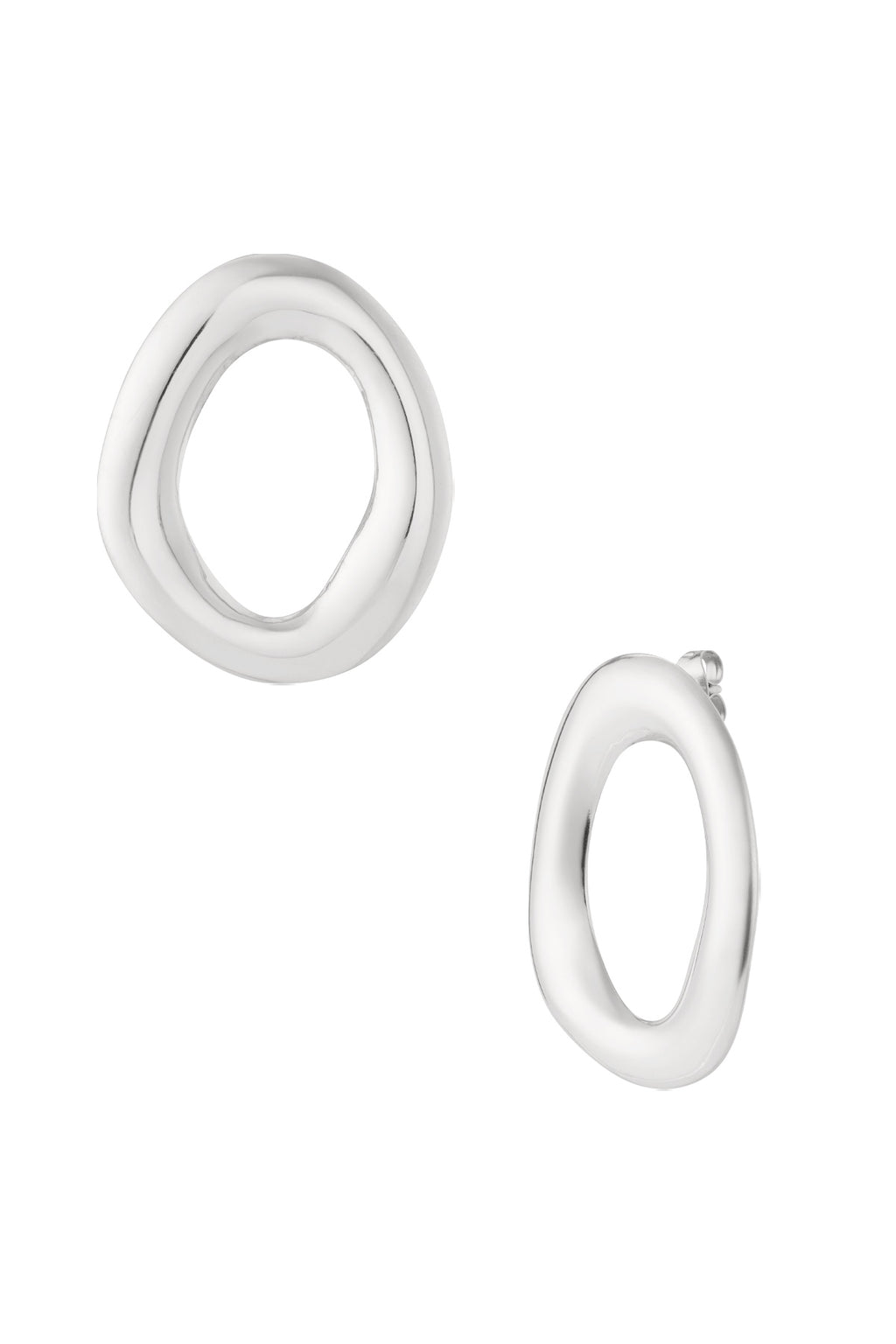 Oasis Ovals ovale oorbellen onregelmatig goud – NOLAH
