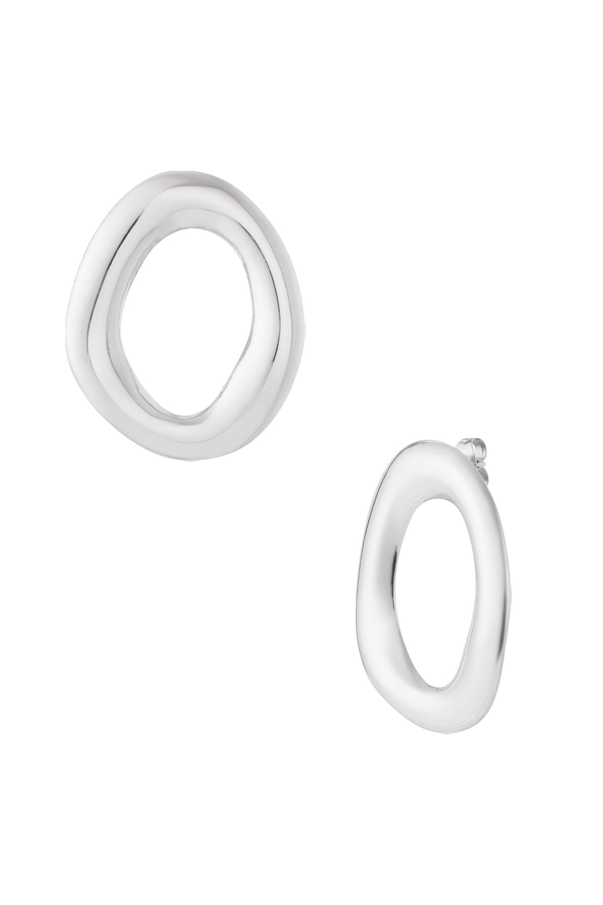 Oasis Ovals ovale oorbellen onregelmatig goud – NOLAH