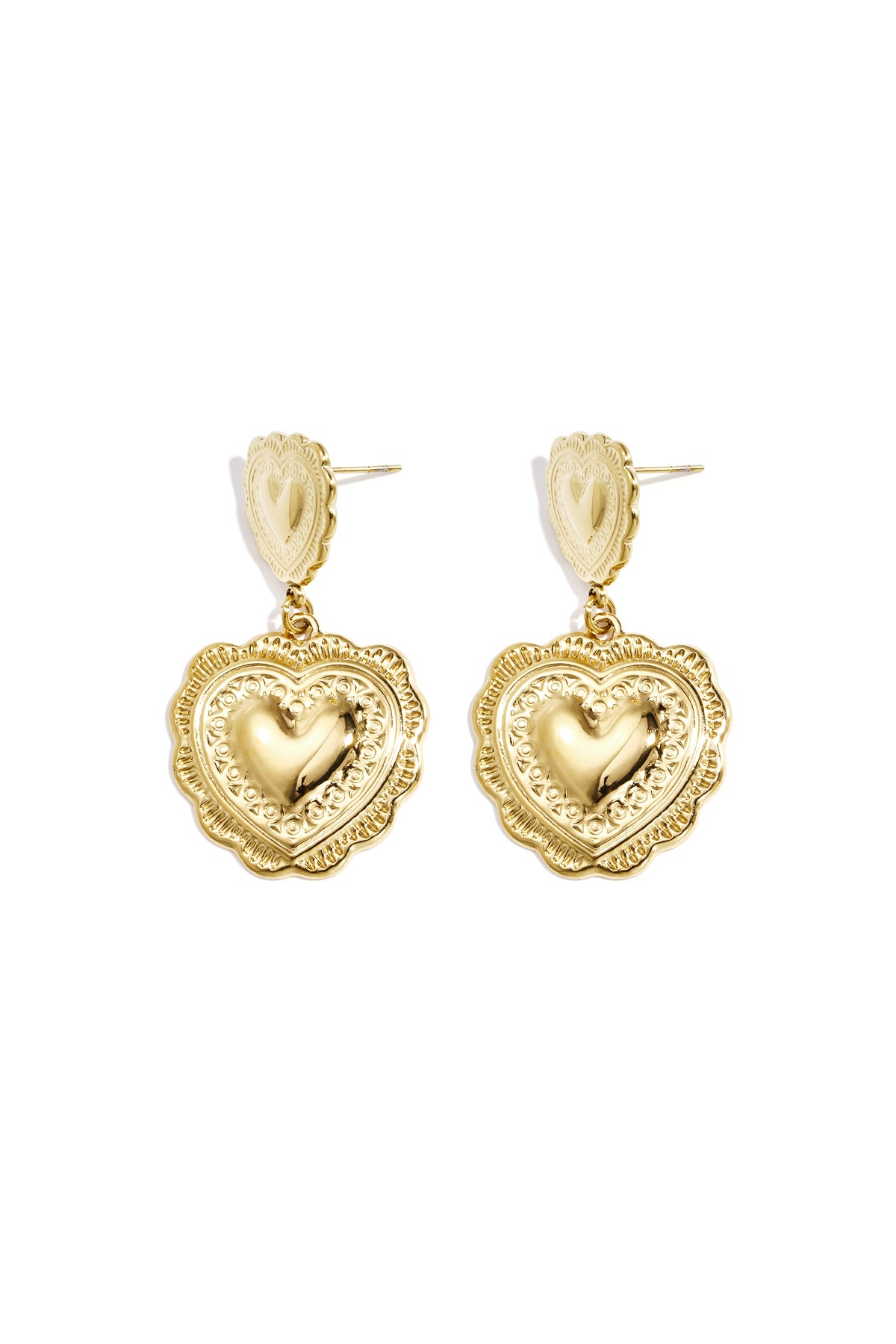 Heart Drops oorbellen hartvormige hangers kleur – NOLAH