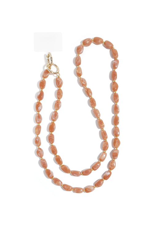 Beadie Vibes telefoonketting met kralen in Roze – NOLAH