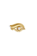 Eye Pin oog broche met strass goud – NOLAH