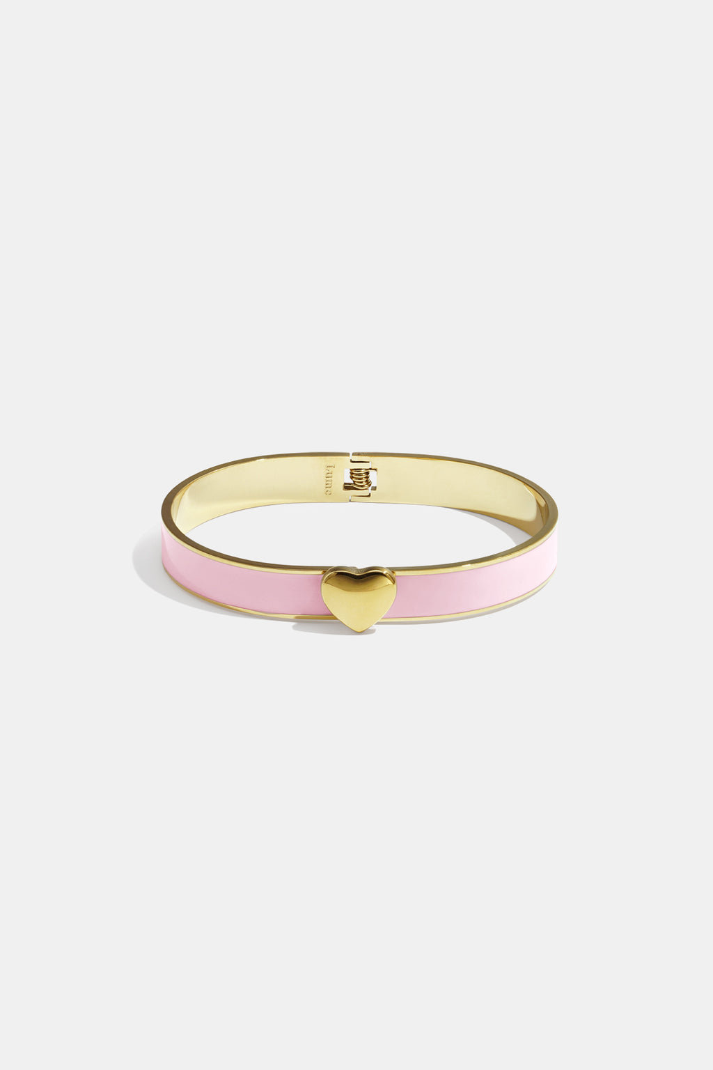 Mini Heart Band armband 0,9 cm met hart Rozerood – NOLAH