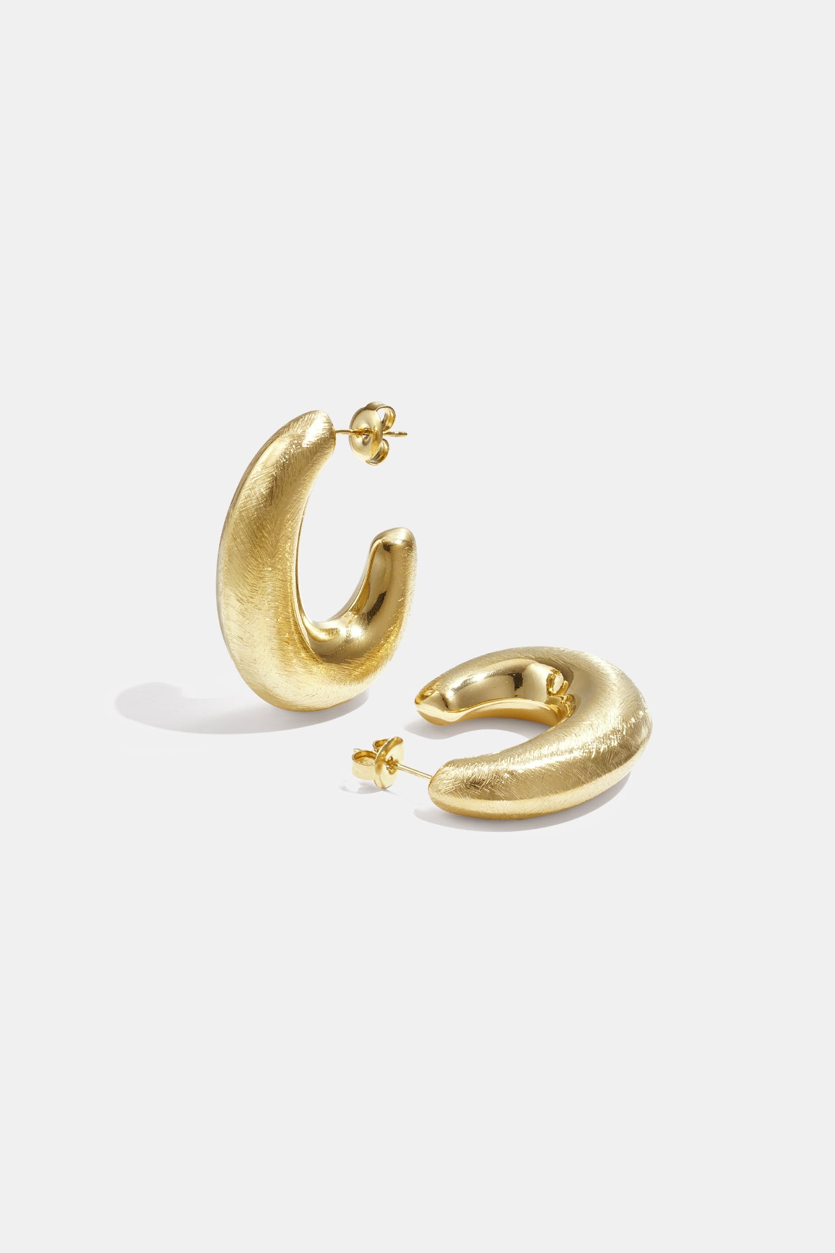 Ringa Hoops creolen oorbellen ronde goud – NOLAH