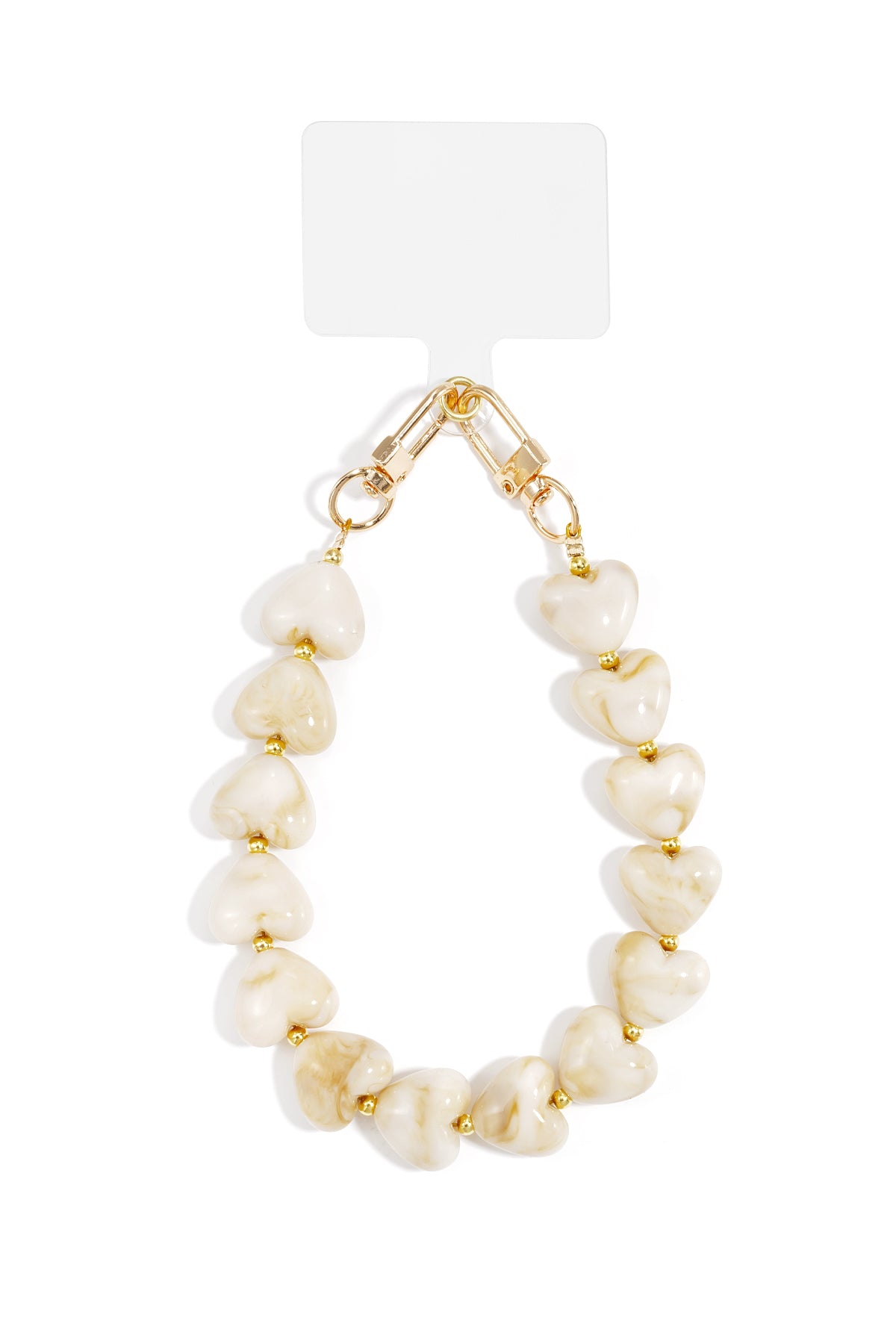 Lover's Cord telefoonsnoer met hartjes in oranjerood – NOLAH