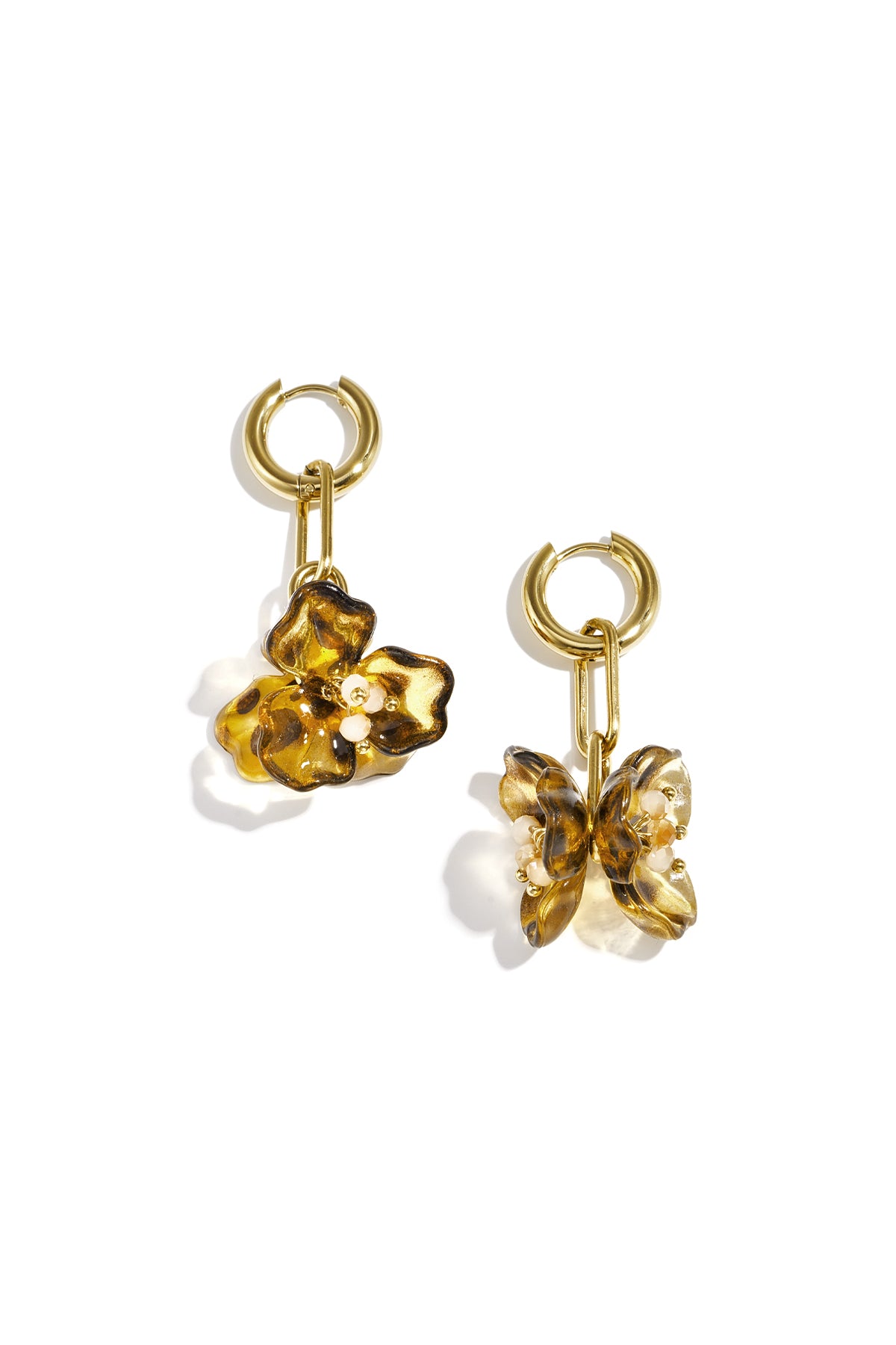 Petal Beads bloem oorbellen met kralen kleur – NOLAH
