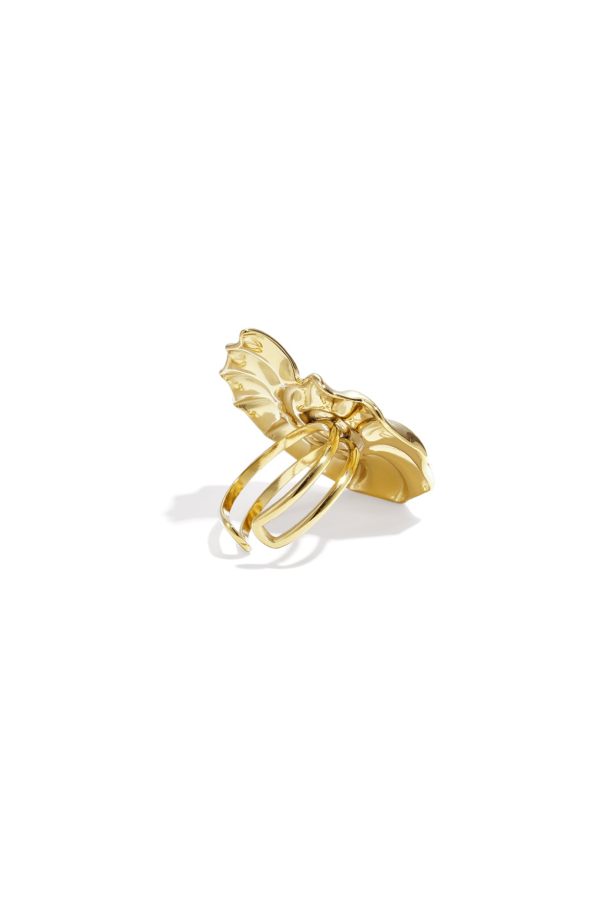 Conch Ring spiraalschelp statement ring kleur – NOLAH