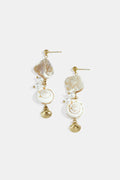 Tiny Shells oorbellen kleine schelpjes goud – NOLAH