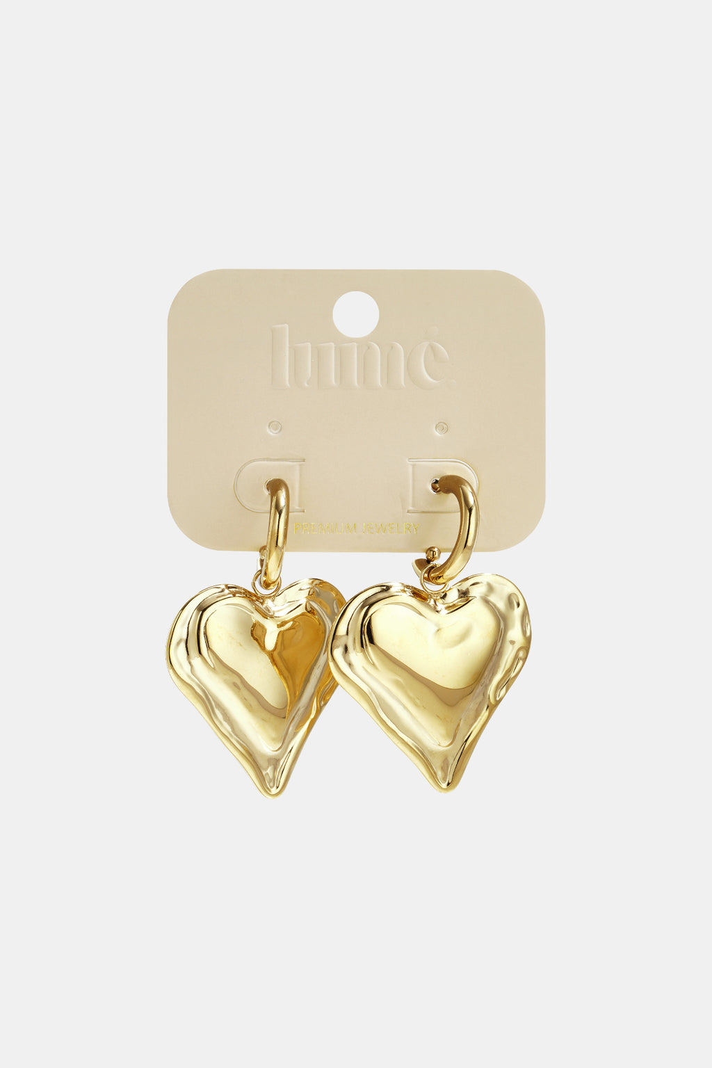 Big Heart Drops oorbellen groot hangend hart kleur – NOLAH