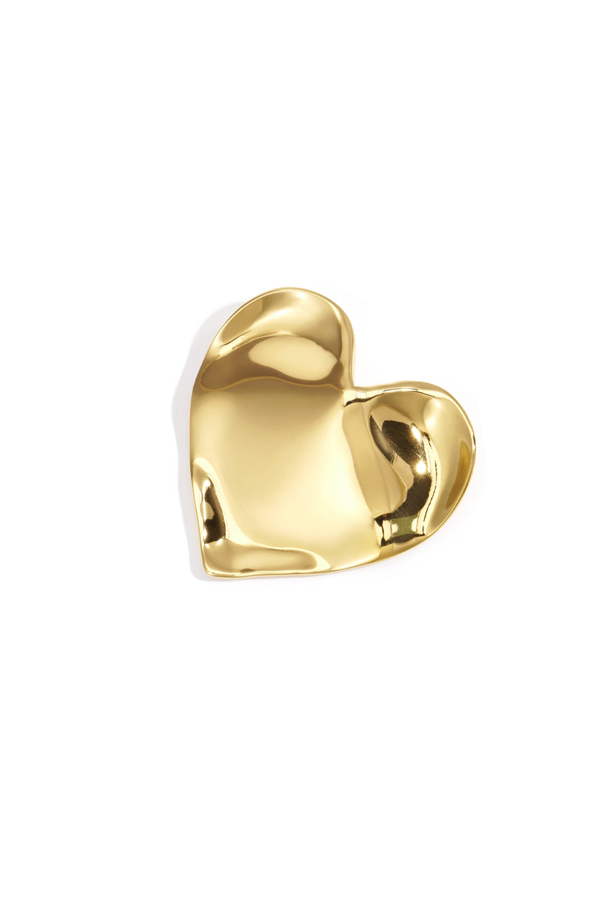 Smooth Heart Pin broche haarspeld hart goud – NOLAH