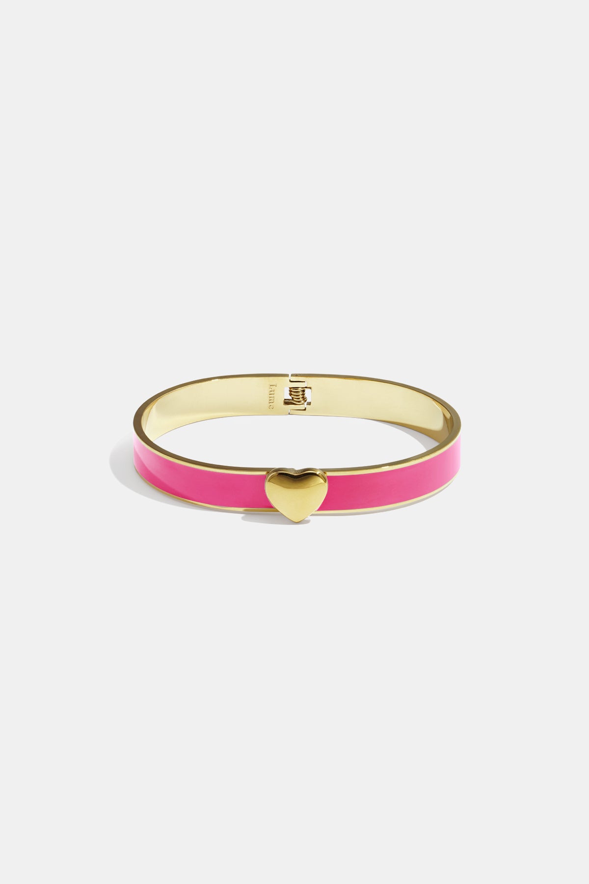 Mini Heart Band armband 0,9 cm met hart kleur – NOLAH