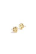 Mini Clover oorknopjes klaver goud – NOLAH