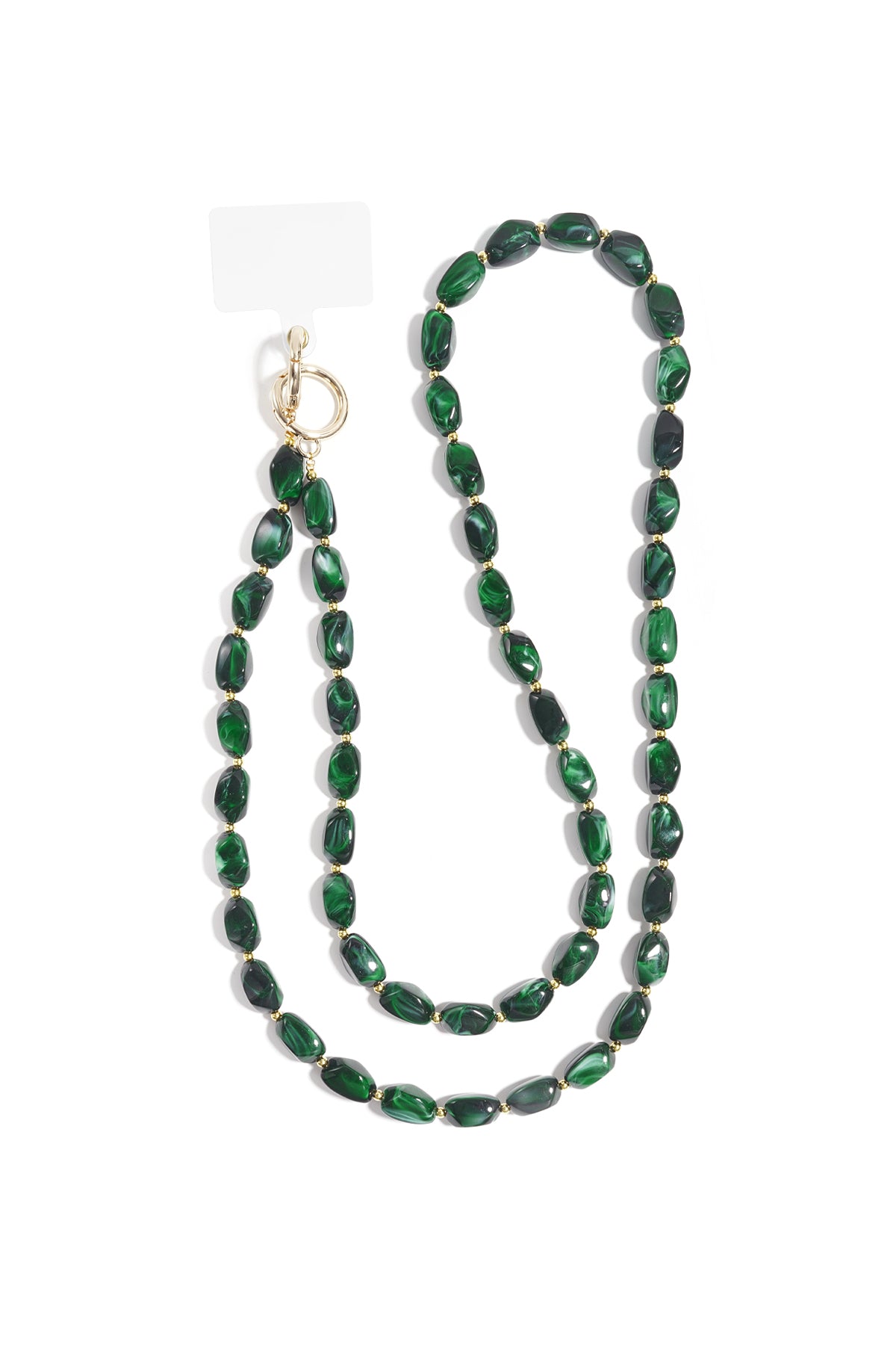 Beadie Vibes telefoonketting met kralen in Donkergroen – NOLAH