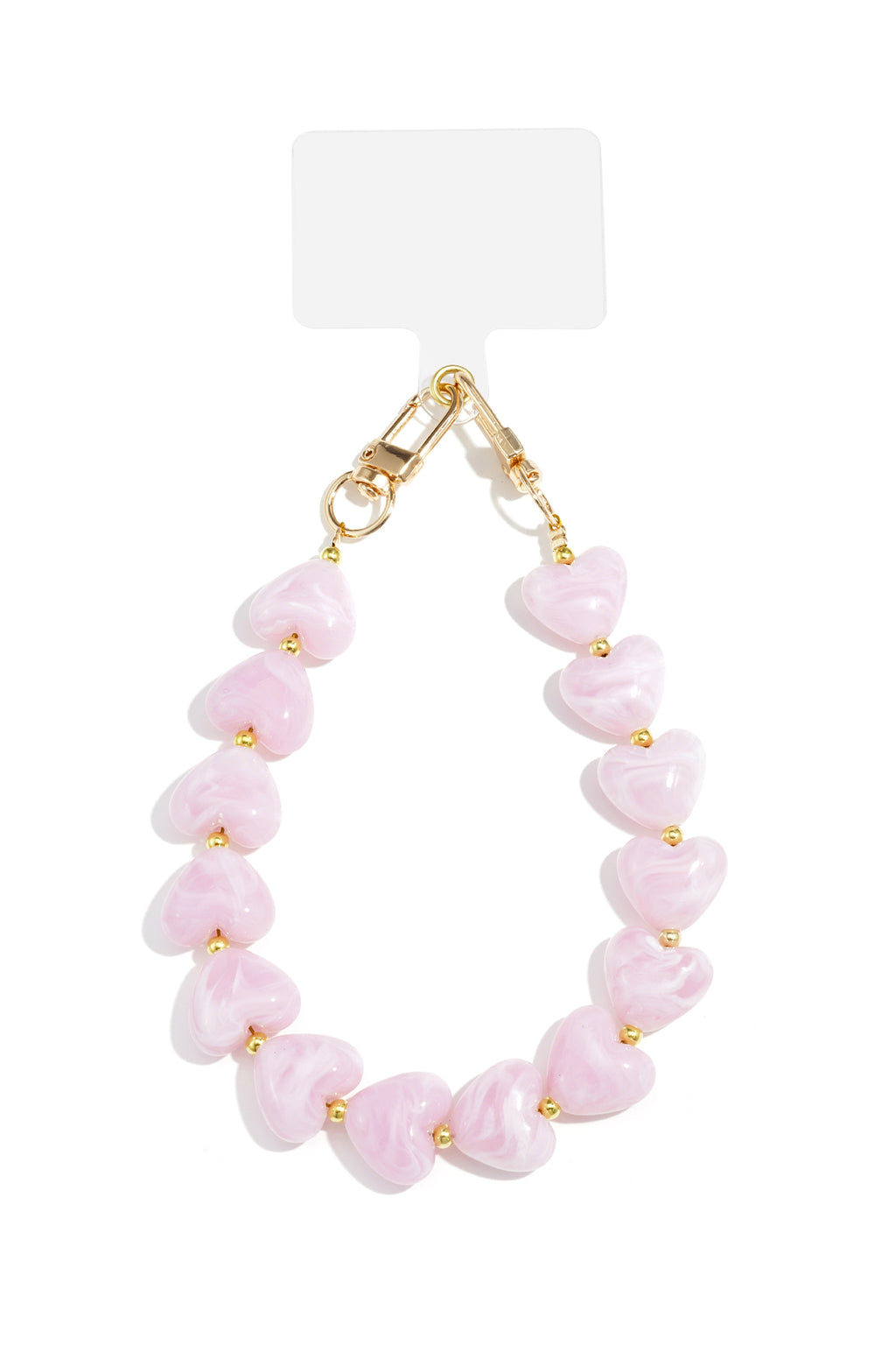 Lover's Cord telefoonsnoer met hartjes in Pauwblauw – NOLAH