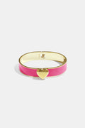 Heart Band armband 1,3 cm met hart Rozerood – NOLAH