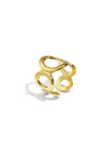 Loop Ring open cirkel ring Goudkleur – NOLAH