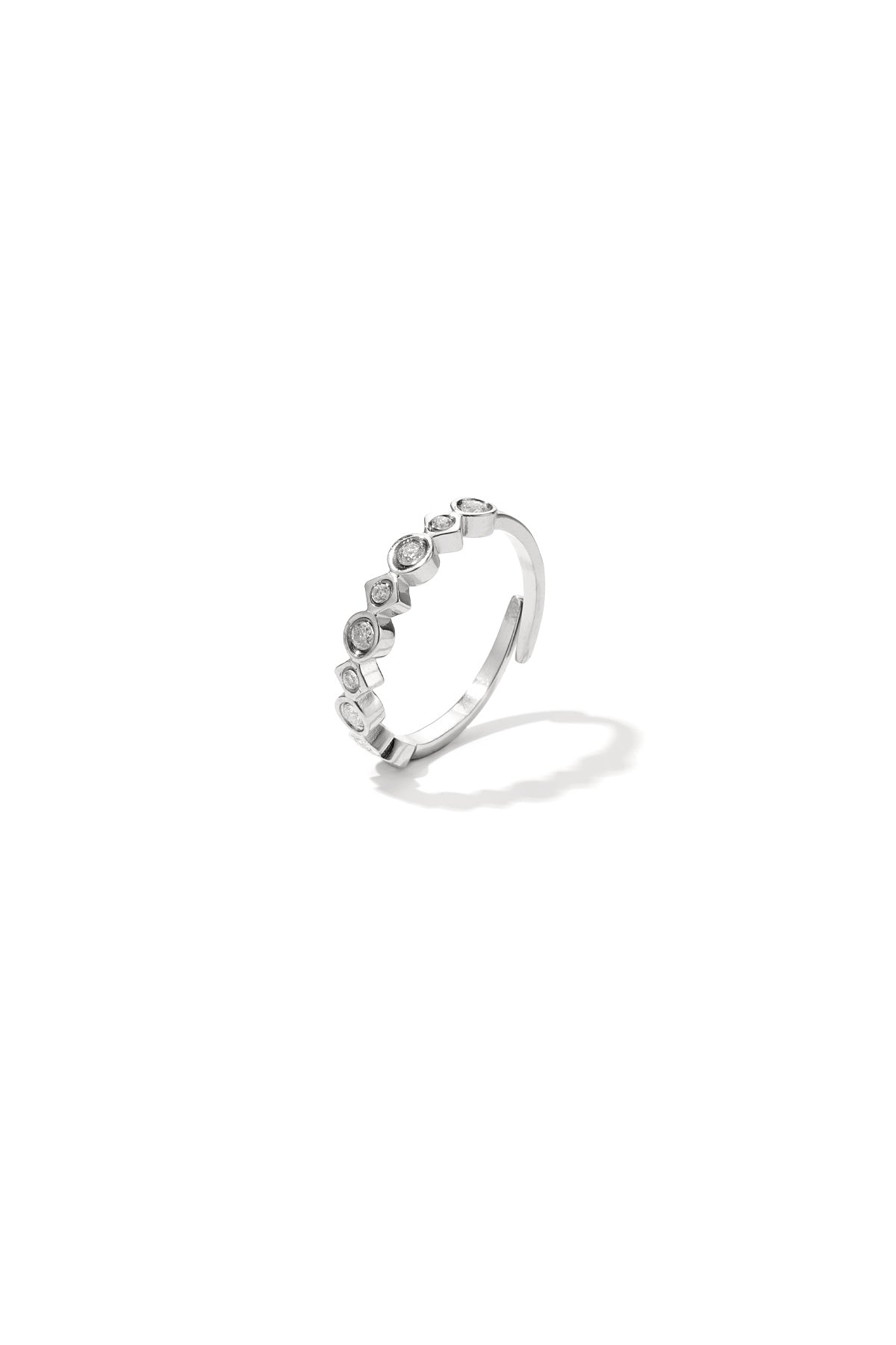 Mosaic Ring met verschillende vormen en steentjes kleur – NOLAH