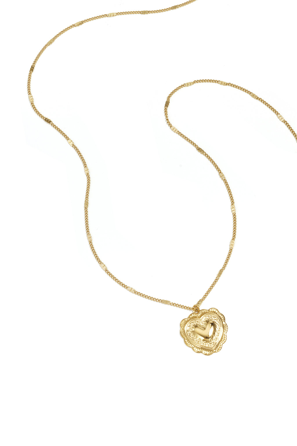 Big Charm lange ketting met grote hart hanger – NOLAH