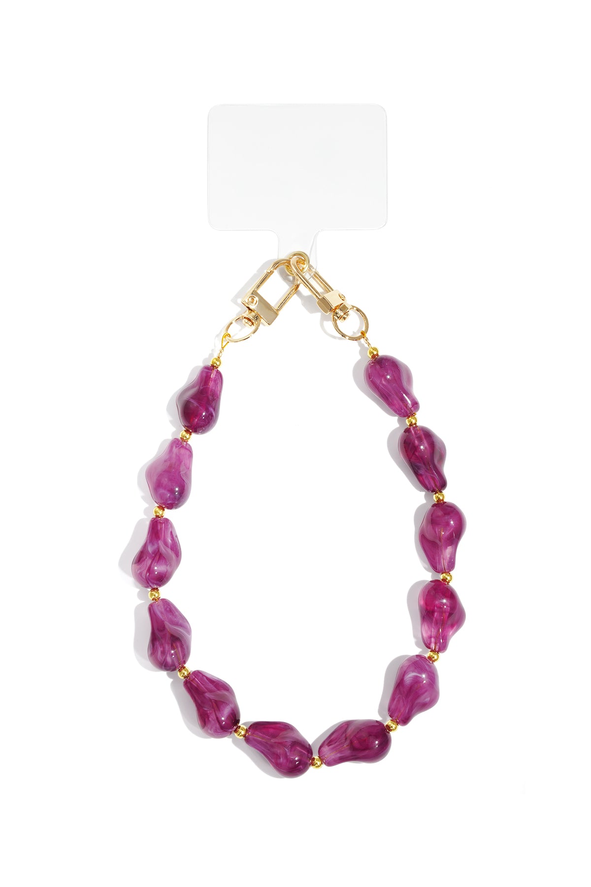 Bubble Cord telefoonsnoer met grote kralen kleur – NOLAH
