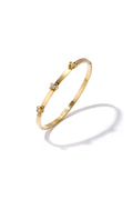 Bloom Bangle armband met bloem en strass Goudkleur – NOLAH